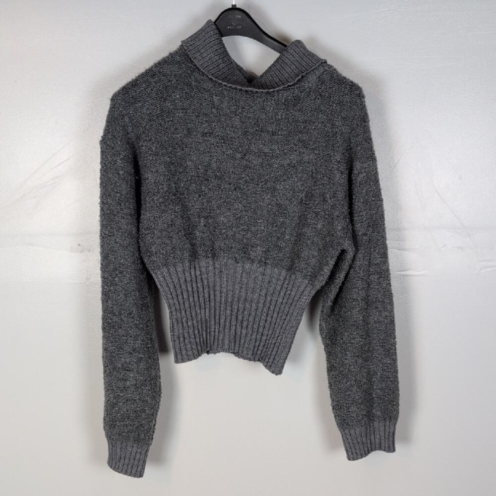 Pretty Little Thing NWT Textured Knit Bardot Foldover Jumper Sweater